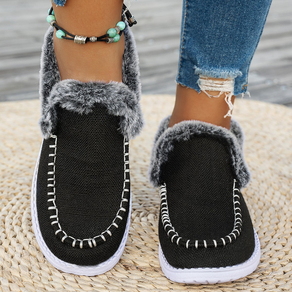 Thickened Indoor Leisure Home Warm Top Snow Boots