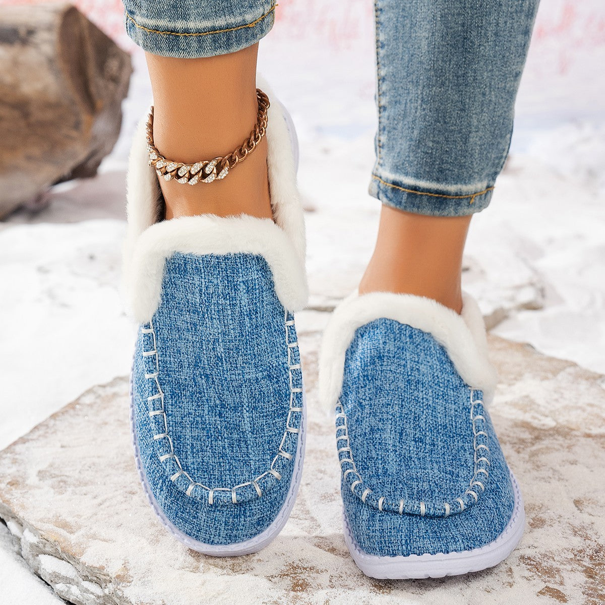 Thickened Indoor Leisure Home Warm Top Snow Boots