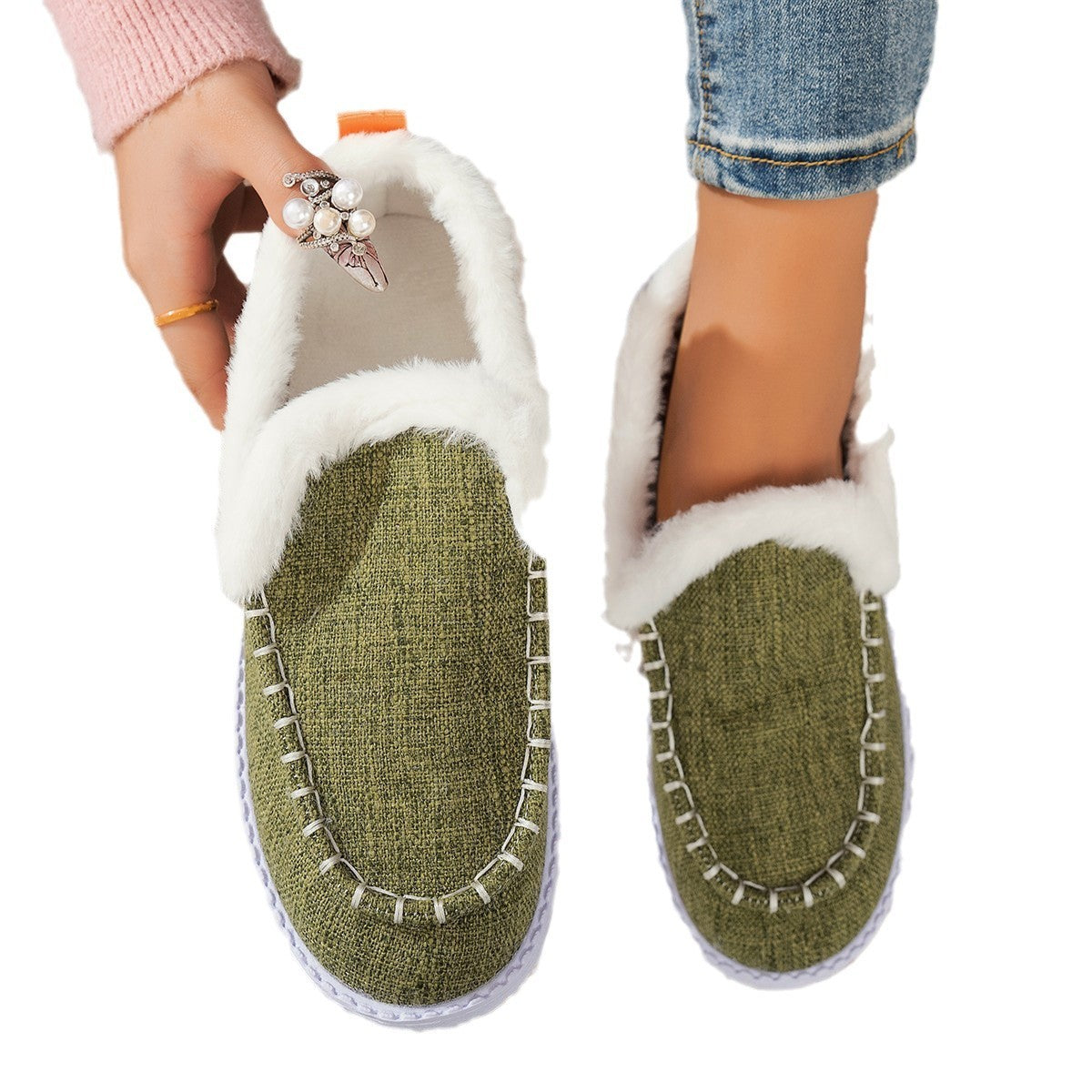 Thickened Indoor Leisure Home Warm Top Snow Boots