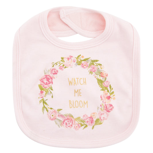 Baby bib with 3 baby drool towels