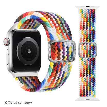 Unisex Rainbow Woven Sport Strap