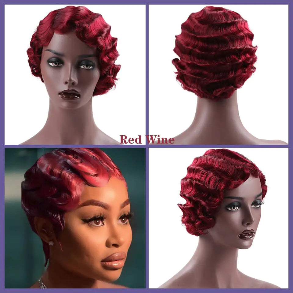 High Temperature Resistant Silk Wave Wig Headgear