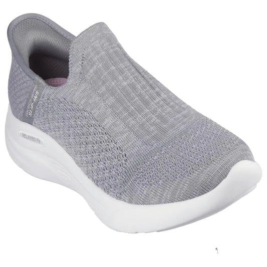 Skechers Sport Womens Womens Hands Free Slip-INS Relaxed FIT Sport Sneaker Gry=Grey 9.5