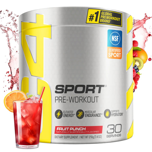 Cellucor C4 Sport Pre Workout Powder Fruit Punch - NSF Certified for Sport | 30 Servings Packaging may vary.