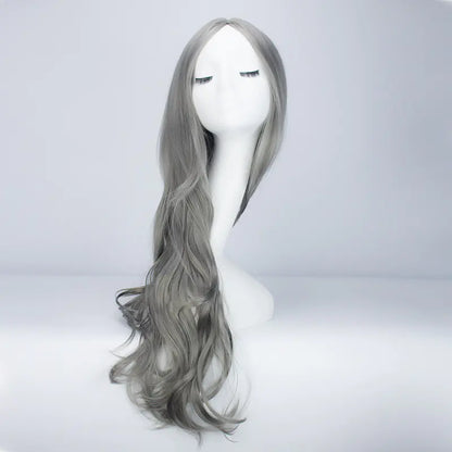 Long Curly Chemical Fiber Wig with Centered Bangs