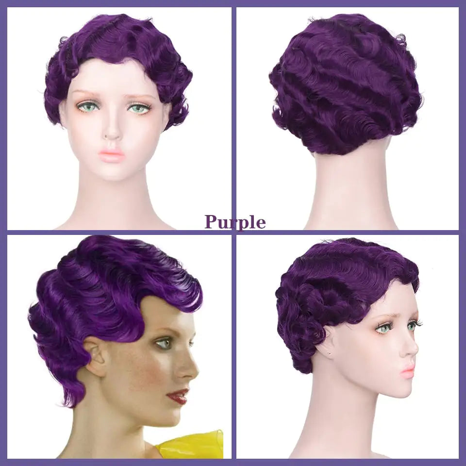 High Temperature Resistant Silk Wave Wig Headgear