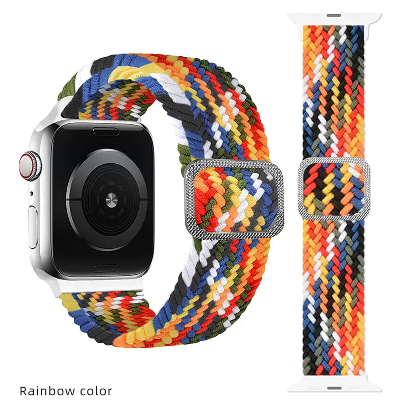 Unisex Rainbow Woven Sport Strap