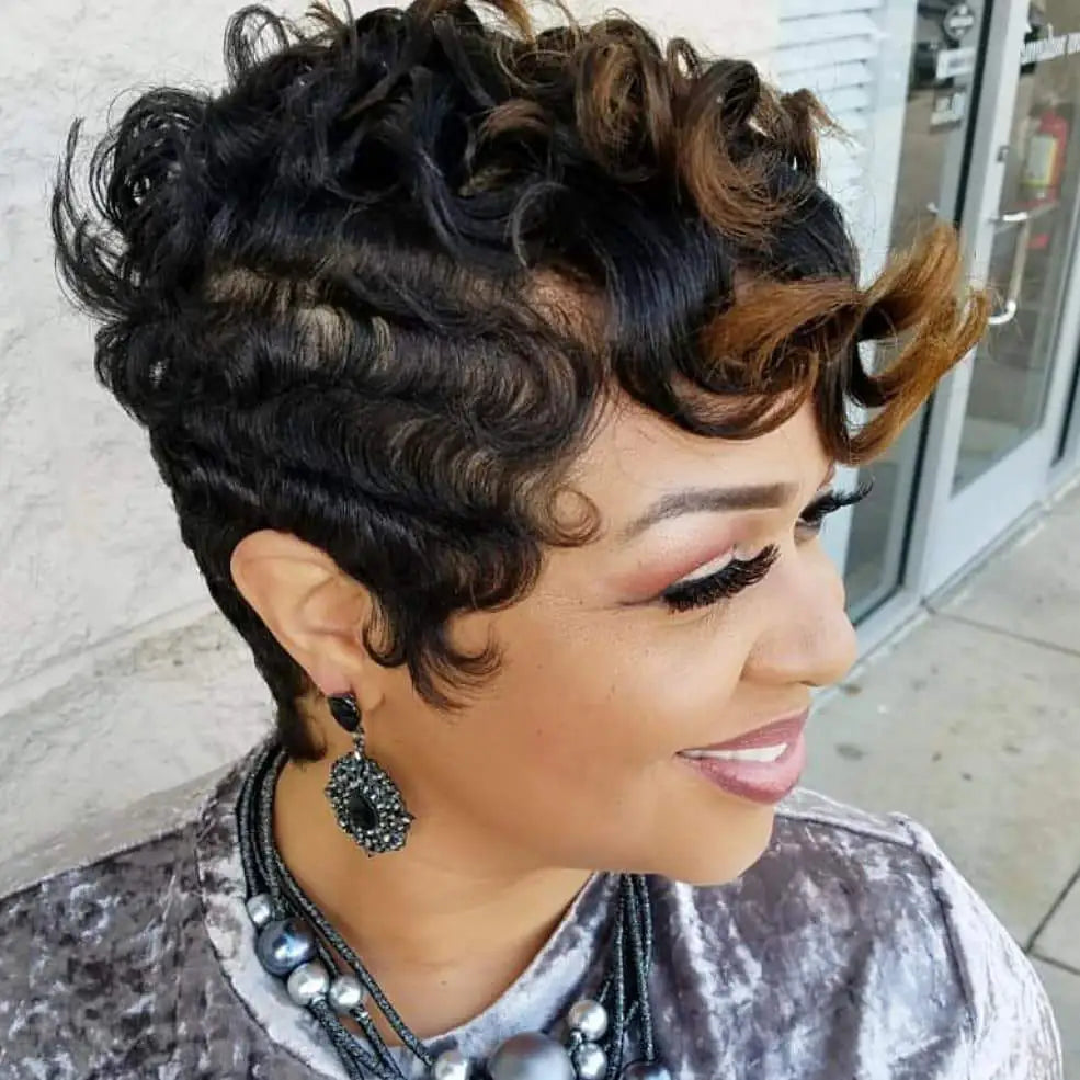 African Women Wig - Chemical Fiber Headgear
